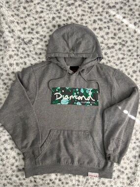 Vintage/Y2K Diamond Supply Co. Gray Hoodie